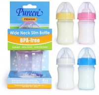 Premium Wide Neck Slim Bottle 4oz (PPWN-8)